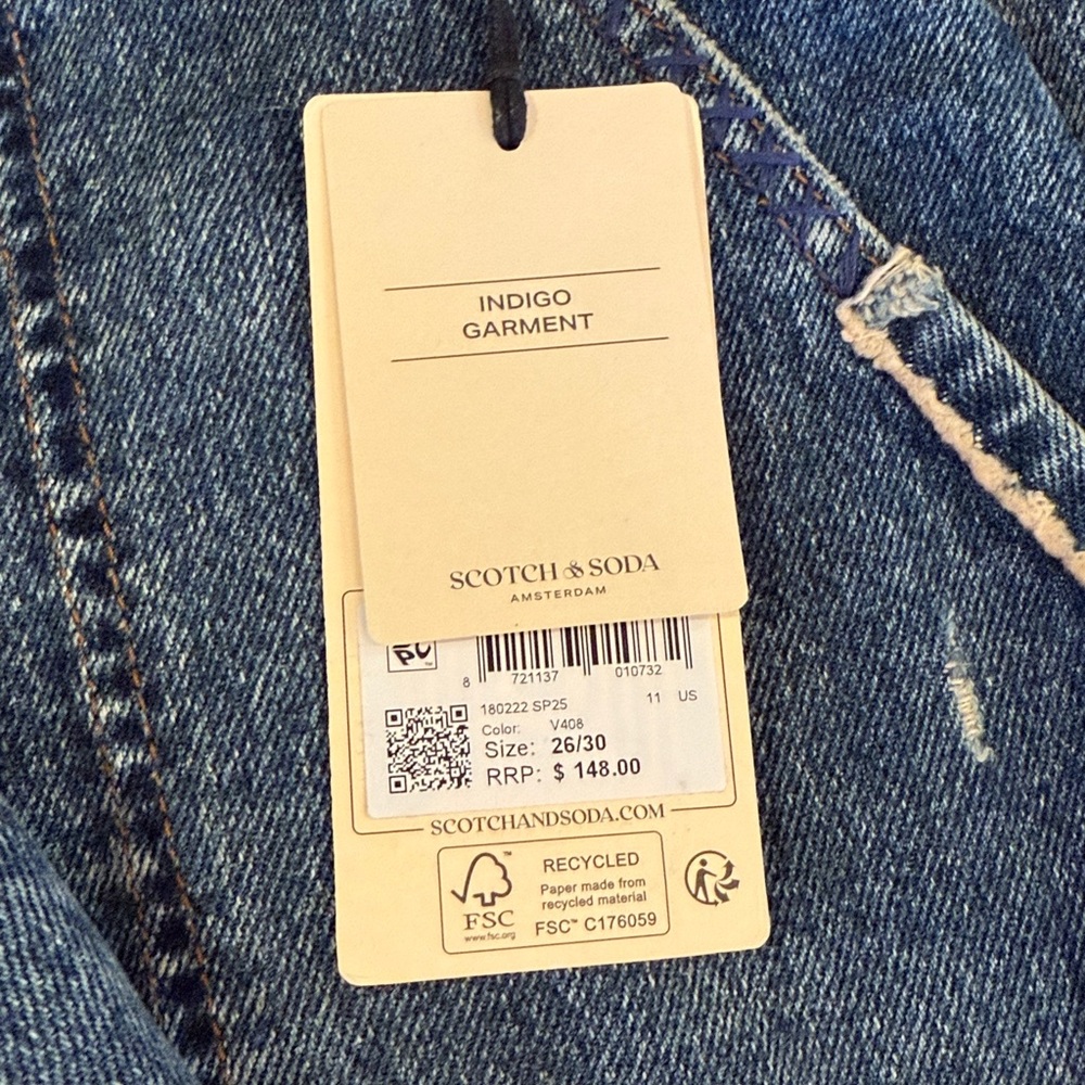 NWT Scotch & Soda “Barrel Jeans” The Tide Balloon Leg Fit | Size 26 / 30 - Picture 6 of 6